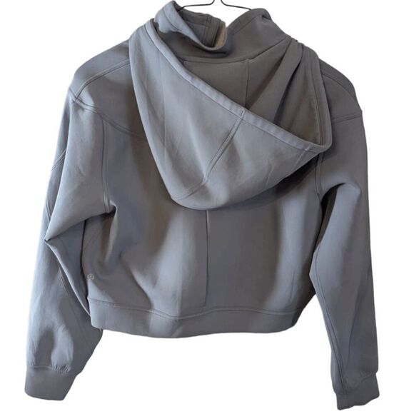 ULULEMON ATHLETICA Rogue Renegade Zip Hoodie in Rhino Grey Size 10 - Picture 4 of 5